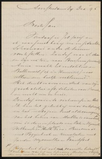 Letter to Jan Veth