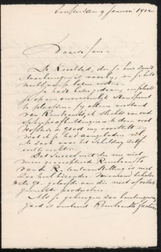 Letter to Jan Veth