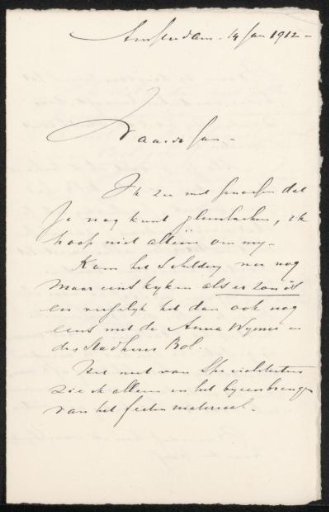 Letter to Jan Veth