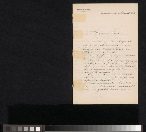 Letter to Jan Veth
