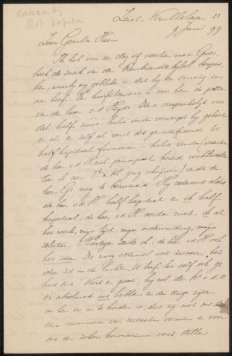 Letter to Jan Veth