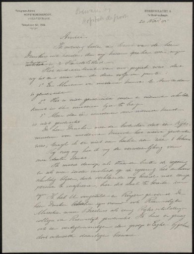 Letter to Jan Veth