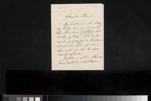 Letter to Jan Veth
