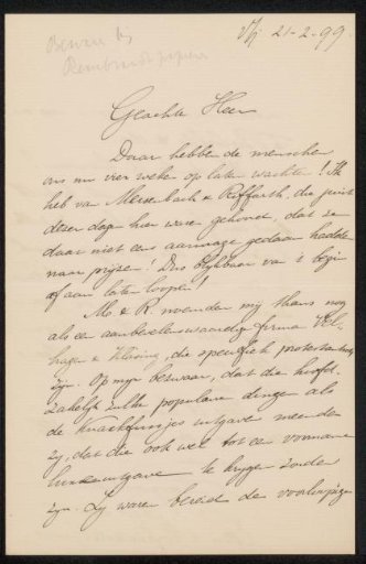 Letter to Jan Veth