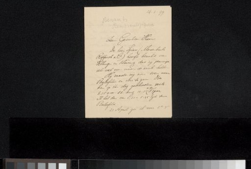 Letter to Jan Veth