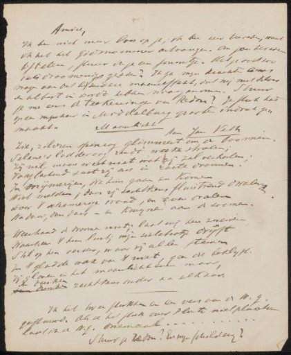Letter to Jan Veth