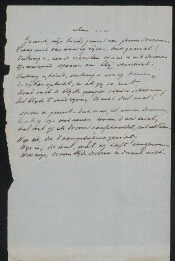 Poem from the Jan Veth Archive