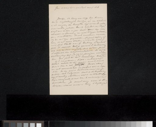 Letter to Jan Veth