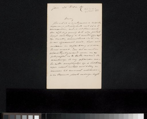Letter to Jan Veth
