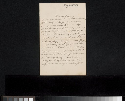 Letter to Jan Veth