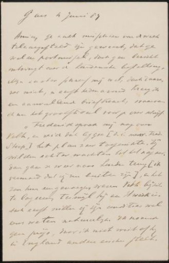 Letter to Jan Veth