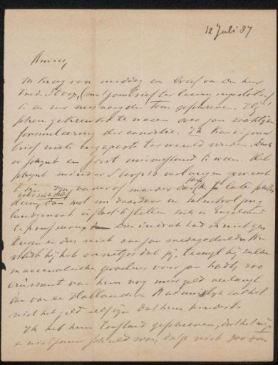 Letter to Jan Veth