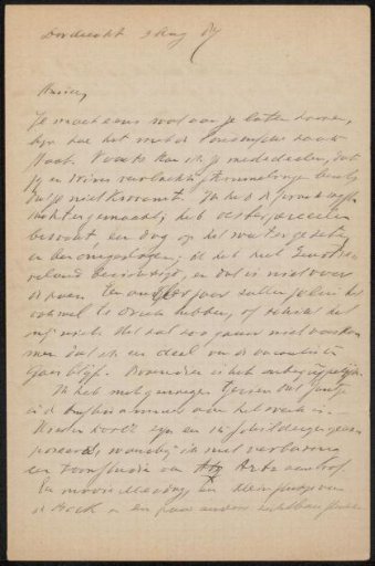 Letter to Jan Veth