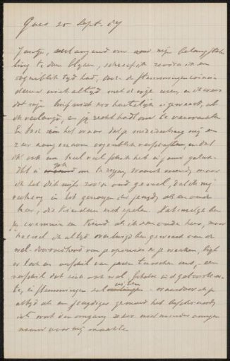 Letter to Jan Veth