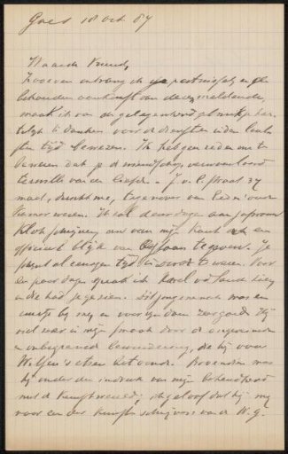 Letter to Jan Veth