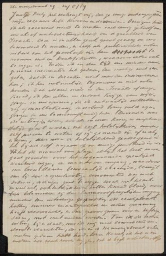 Letter to Jan Veth
