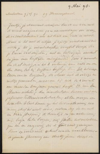 Letter to Jan Veth