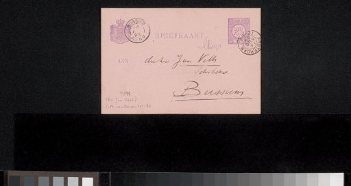 Postcard to Jan Veth