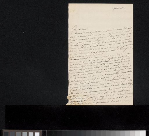 Letter to Jan Veth