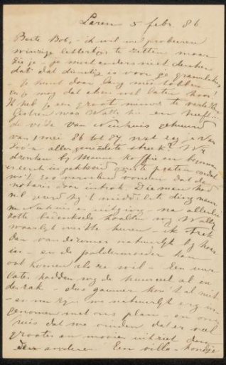 Letter to Jan Veth