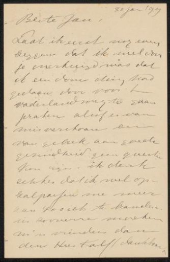Letter to Jan Veth