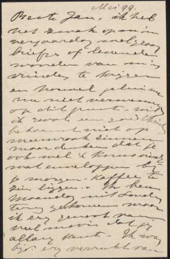 Letter to Jan Veth