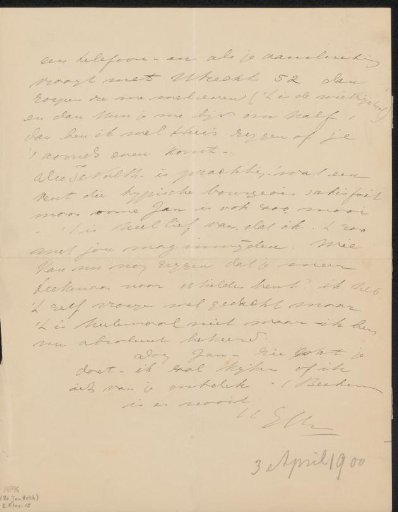 Letter to Jan Veth