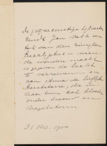Letter to Jan Veth