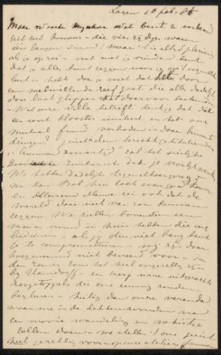 Letter to Jan Veth