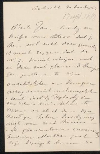 Letter to Jan Veth