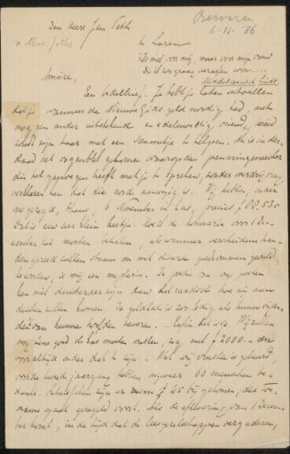 Letter to Jan Veth