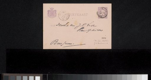 Postcard to Jan Veth