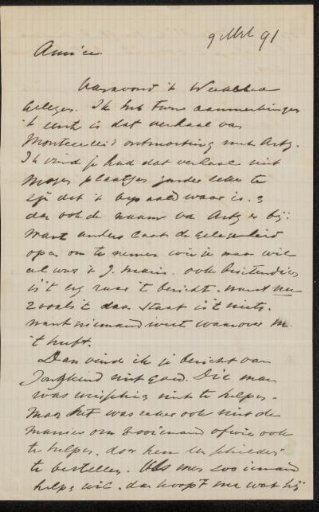 Letter to Jan Veth
