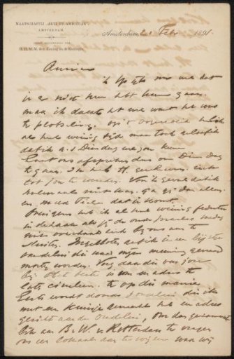 Letter to Jan Veth