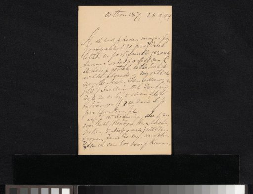 Letter to Jan Veth