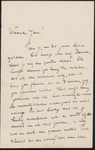 Letter to Jan Veth