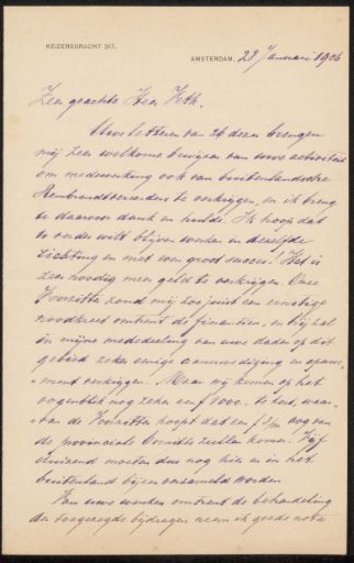 Letter to Jan Veth