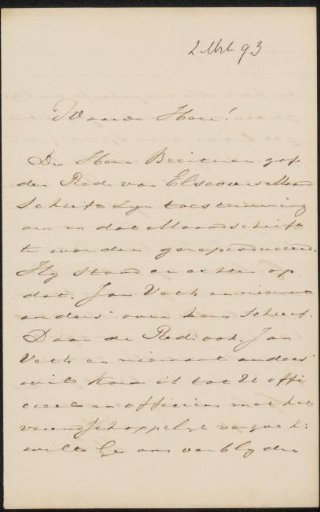 Letter to Jan Veth