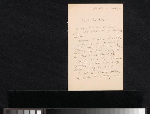 Letter to Jan Veth