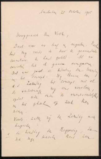 Letter to Jan Veth