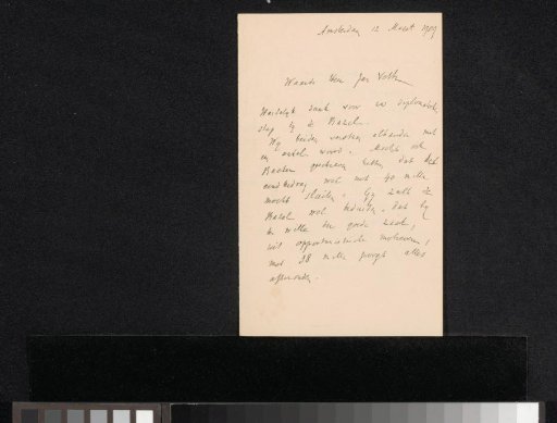 Letter to Jan Veth
