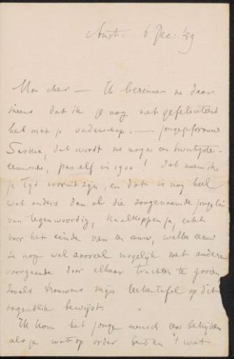 Letter to Jan Veth