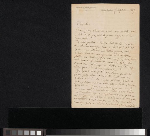 Letter to Jan Veth