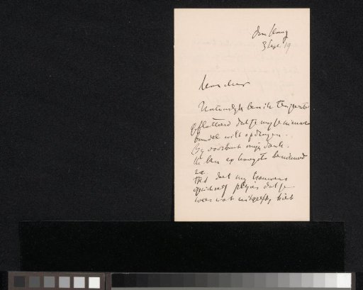 Letter to Jan Veth