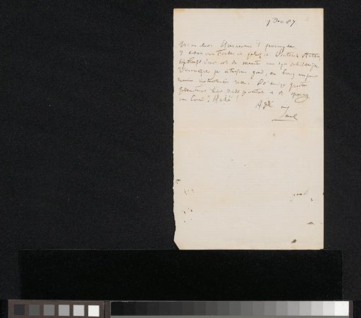 Letter to Jan Veth