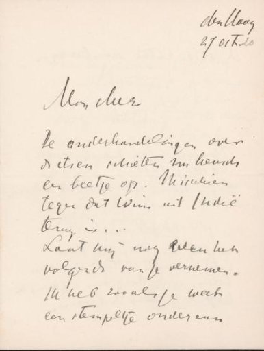 Letter to Jan Veth