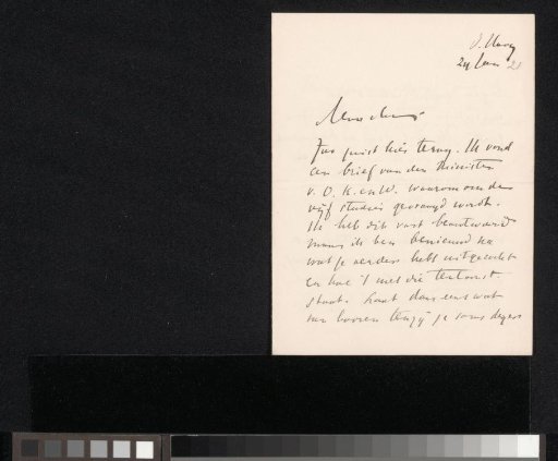 Letter to Jan Veth
