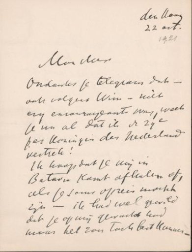 Letter to Jan Veth