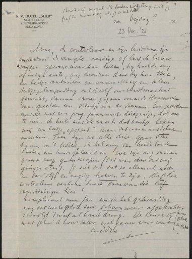 Letter to Anna Dorothe Dirks