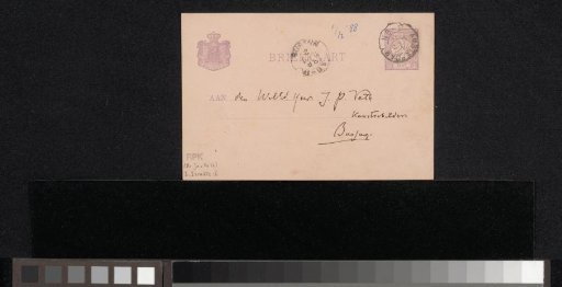 Postcard to Jan Veth